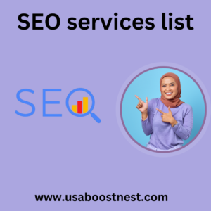 SEO services list